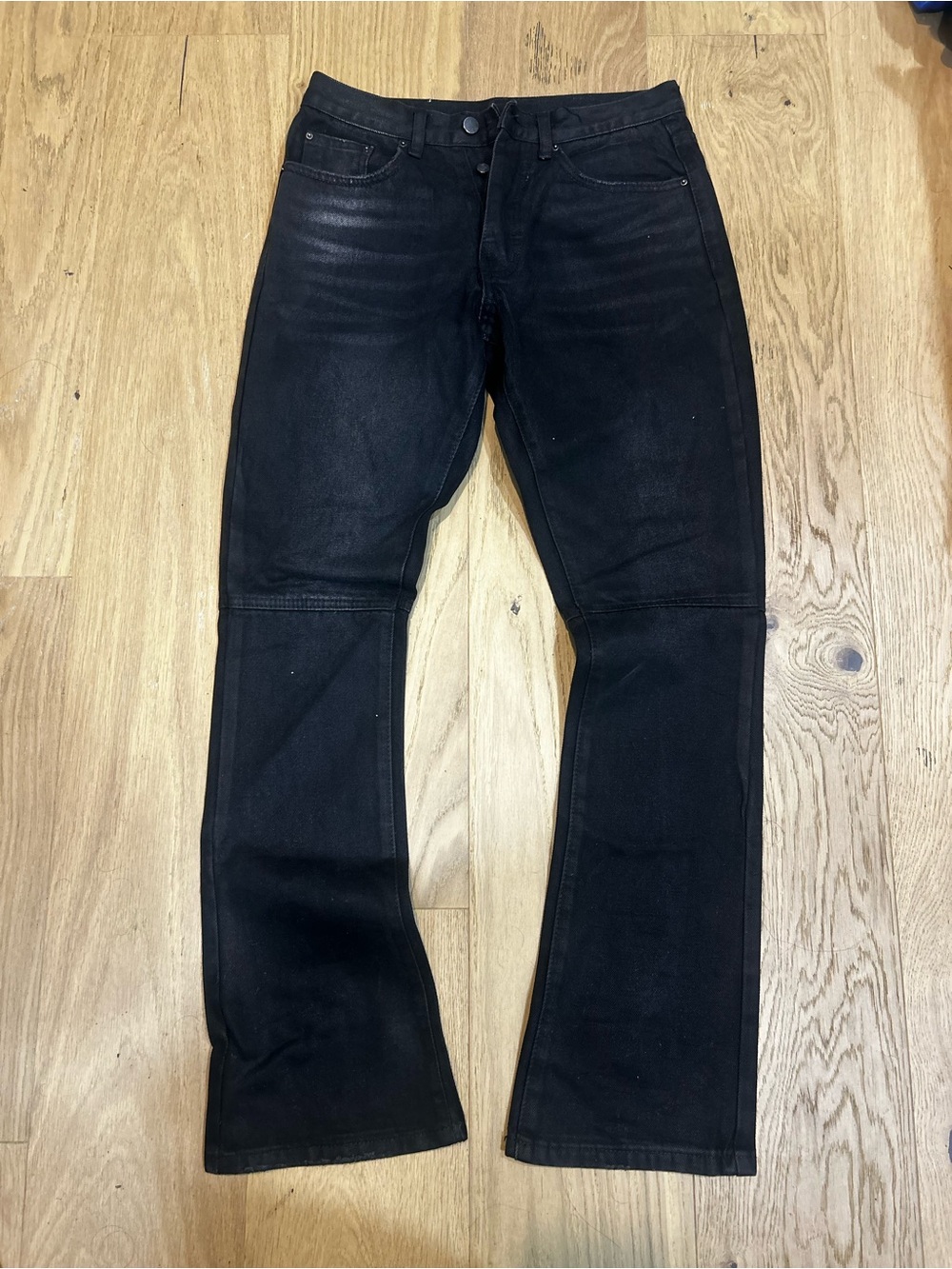 Men's Black Straight-Leg Jeans